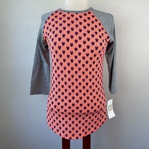 NWT Disney LulaRoe Randy Top Size XXS EUC